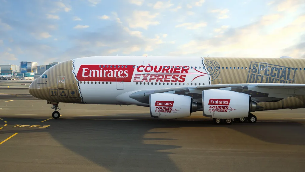 Emirates Courier Express A380