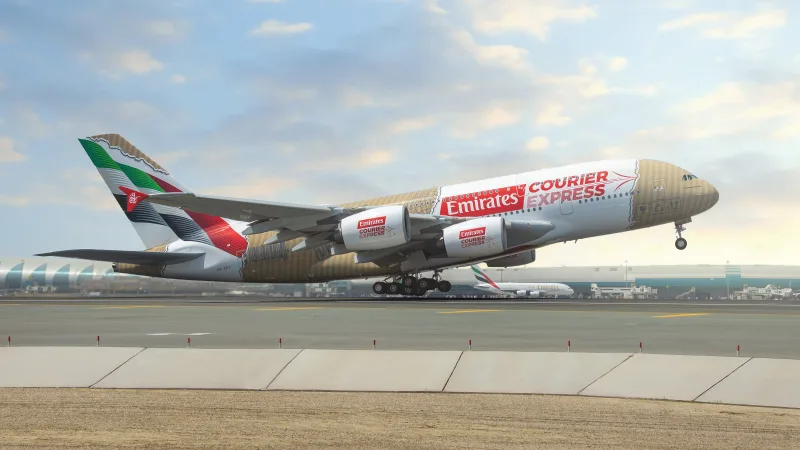 Emirates Courier Express A380