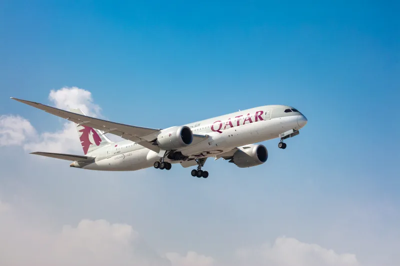 Boeing 787 Dreamliner полет София Доха