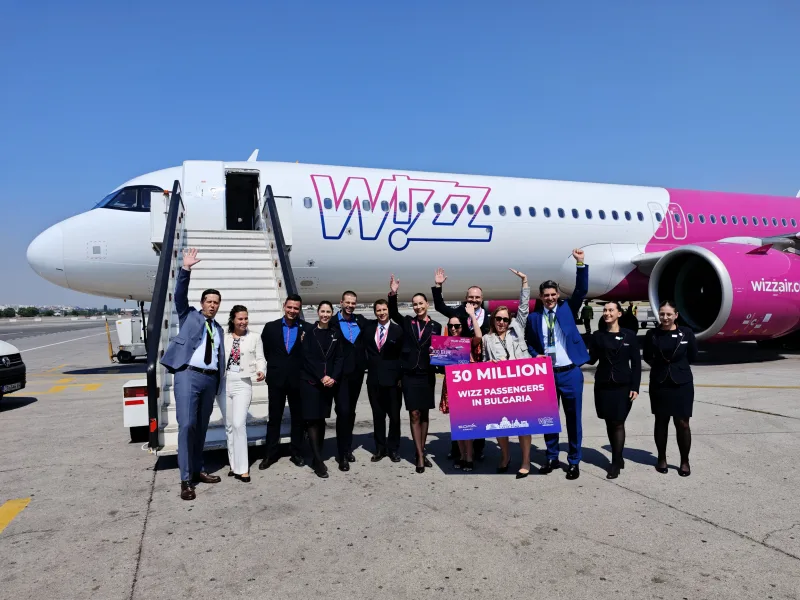 Wizz Air 30 милиона пътници България