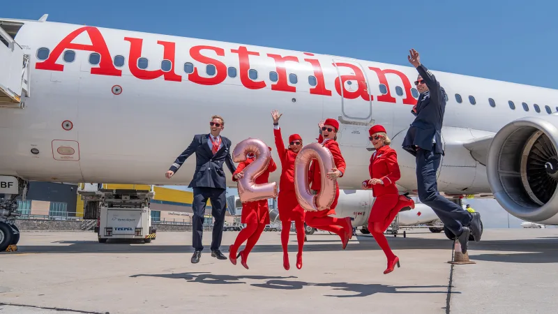 Austrian Airlines 20 години Варна Виена