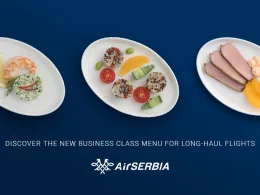 Air Serbia ново бизнес класа меню