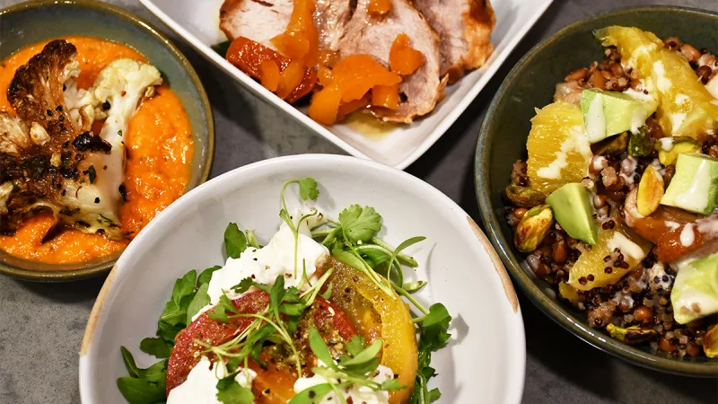 American Airlines зимно меню в салоните