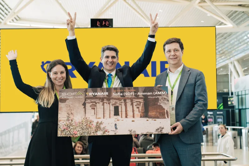 директен полет София Аман Ryanair